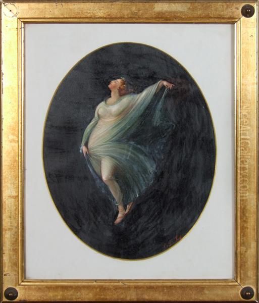 Woman In Diaphanous Gown - view 1