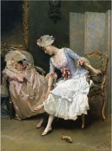 Sus Zapatos Nuevos (her New Shoes) by Raimundo de Madrazo y Garreta