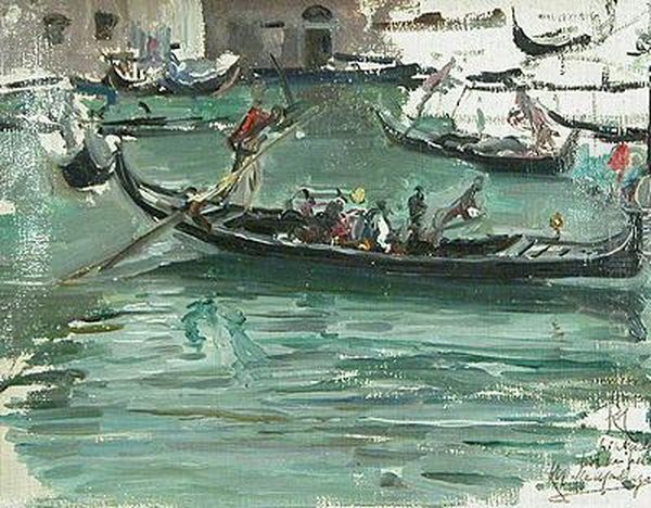 Gondolas En Venecia. - view 1