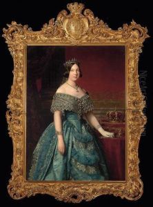 Retrato De La Reinaisabel Ii by Federigo De Madrazo Y Kuntz