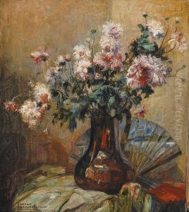Bloemenvaas by Edmond De Maertelaere