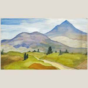 Paisaje Navarro by Gustavo De Maeztu