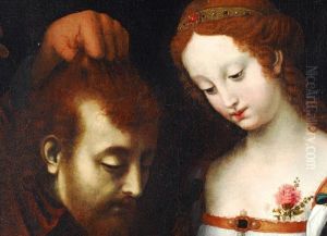 Salome Mit Dem Haupt Des Johannes by Simon De Mailly