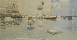 Palermo, La Tonnara Dell'arenella by Ettore De Maria-Bergler