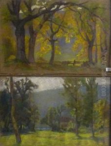 Sous Bois En Automne by Etienne De Martenne