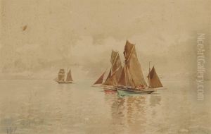 French Fishing Boats by Eduardo de Martino