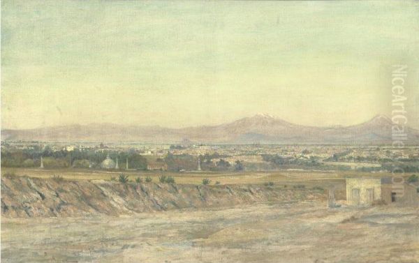 Vista Del Valle De Mexico Desde El Bosque De Chapultepec - view 1