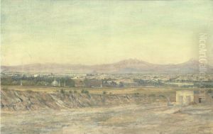 Vista Del Valle De Mexico Desde El Bosque De Chapultepec by Juan De Mata Pacheco