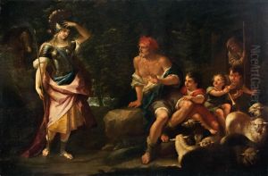 L'arrivo Di Erminia Tra I Pastori by Paolo di Matteis
