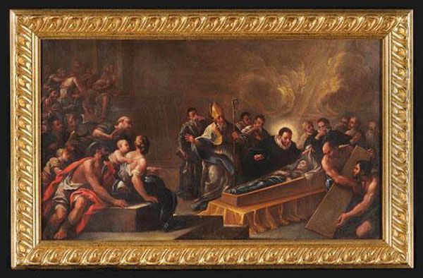 San Francesco Borgia Davanti Al Corpo Della Regina Isabella Di Castiglia - view 1