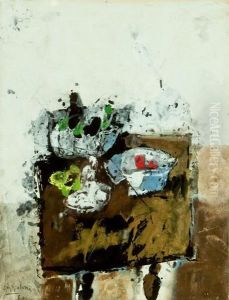 "bodegon" by Francisco Paula De Mendoza Y Moreno
