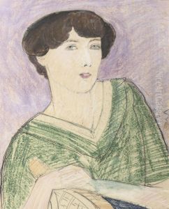 A Seated Lady by Samuel Jessurun De Mesquita