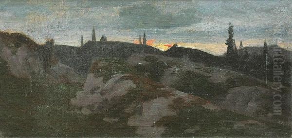 Juralandschaft In Der Dammerung - view 1