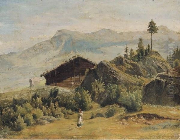 Paesaggio Montano Con Rifugio - view 1