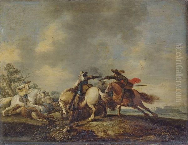 A Cavalry Skirmish - view 1