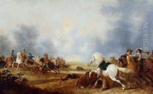 Combattimento Di Cavalleria by Hendrik De Meyer