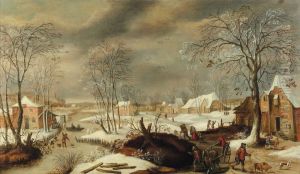 Paysage Anime Sous La Neige