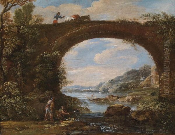 Coastal Landscape With Bridge - view 1
