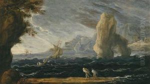 Fischer An Derkuste by Francois de Nome (Monsu, Desiderio)