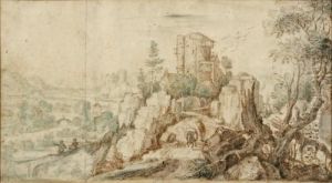Paysage Montagneux Anime by Joos De Momper