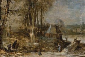 Personnages Dans Un Paysage by Joos De Momper