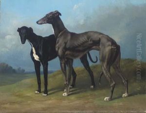 Greyhounds In A Landscape
