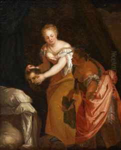 Judith Mit Dem Haupt Des Holofernes by Karel De Moor
