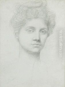 Portrait Of Ethel Pickering by Evelyn Pickering De Morgan