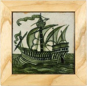 Galleon by William De Morgan