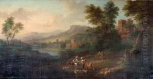 An Extensive Landscape With Figures