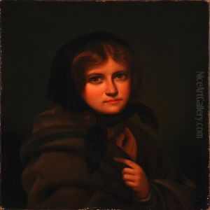 A Girl With Black Headscarf