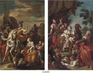 David And Abigail by Francesco Solimena