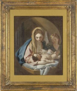 Mura
The Madonna And Child With An Angel, Feigned Oval by Francesco de Mura