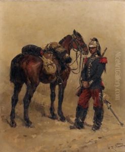Militaire Et Son Cheval Militaire Et Son Cheval