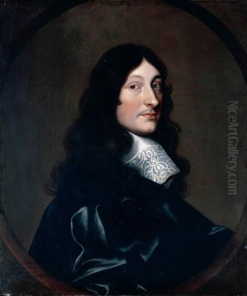 Portrait Of Thomas Marriott Of Whitchurch, Warwickshire, Half Length, Wearing A Black Coat And White Cravat - view 1