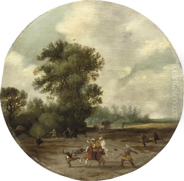 A Landscape With A Skirmish In The Foreground - view 1