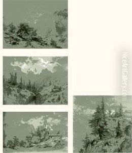 Suite De Quatre Dessins by Francois Louis Fritz De Niederhausern