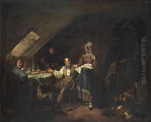 In The Artist's Garrett by Henry A. De Nobele