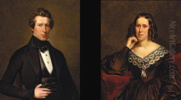 Portret Van Een Dame- Portret Van Een Heer (1840) - view 1
