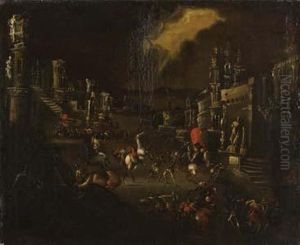 Conversione Di Saulo by Francois de Nome (Monsu, Desiderio)