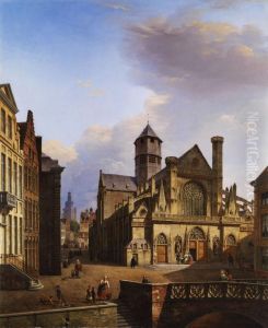 Stadtansicht Von Gent by Pierre Francois de Noter