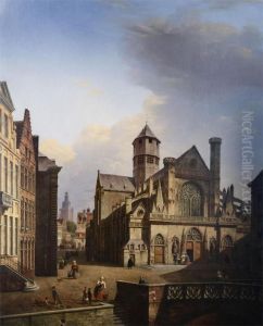 A Church At Gent by Pierre Francois de Noter