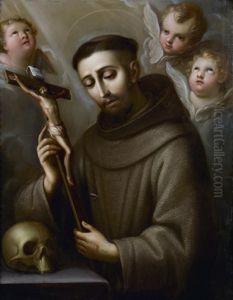 Saint Francois Entoure De Seraphins