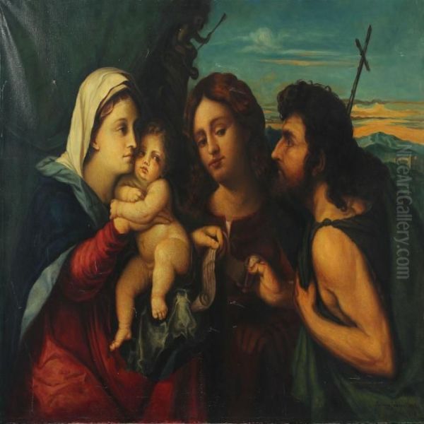 Madonna With The Child, Saint Catherine And Saint John Baptist - view 1