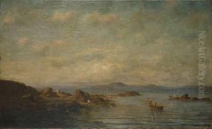 Zuiders Kustgezicht Met Vissers by Victor Eugene De Papeleu