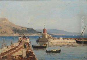 Le Port Decassis by Victor Eugene De Papeleu