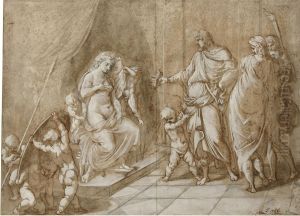 The Marriage Of Alexander To Roxana by Jean Antoine Julien de Parme