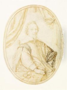 Portait D'homme Assis, Une Montre Sur La Table