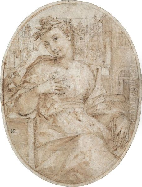 An Allegorical Female Figure - view 1