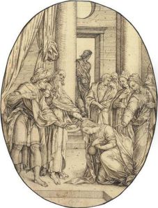 Susanna Before The Judges by Crispijn van de Passe